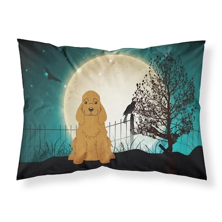 Micasa Halloween Scary Cocker Spaniel Red Fabric Standard Pillowcase, 20.5 x 0.25 x 30 in. MI222620